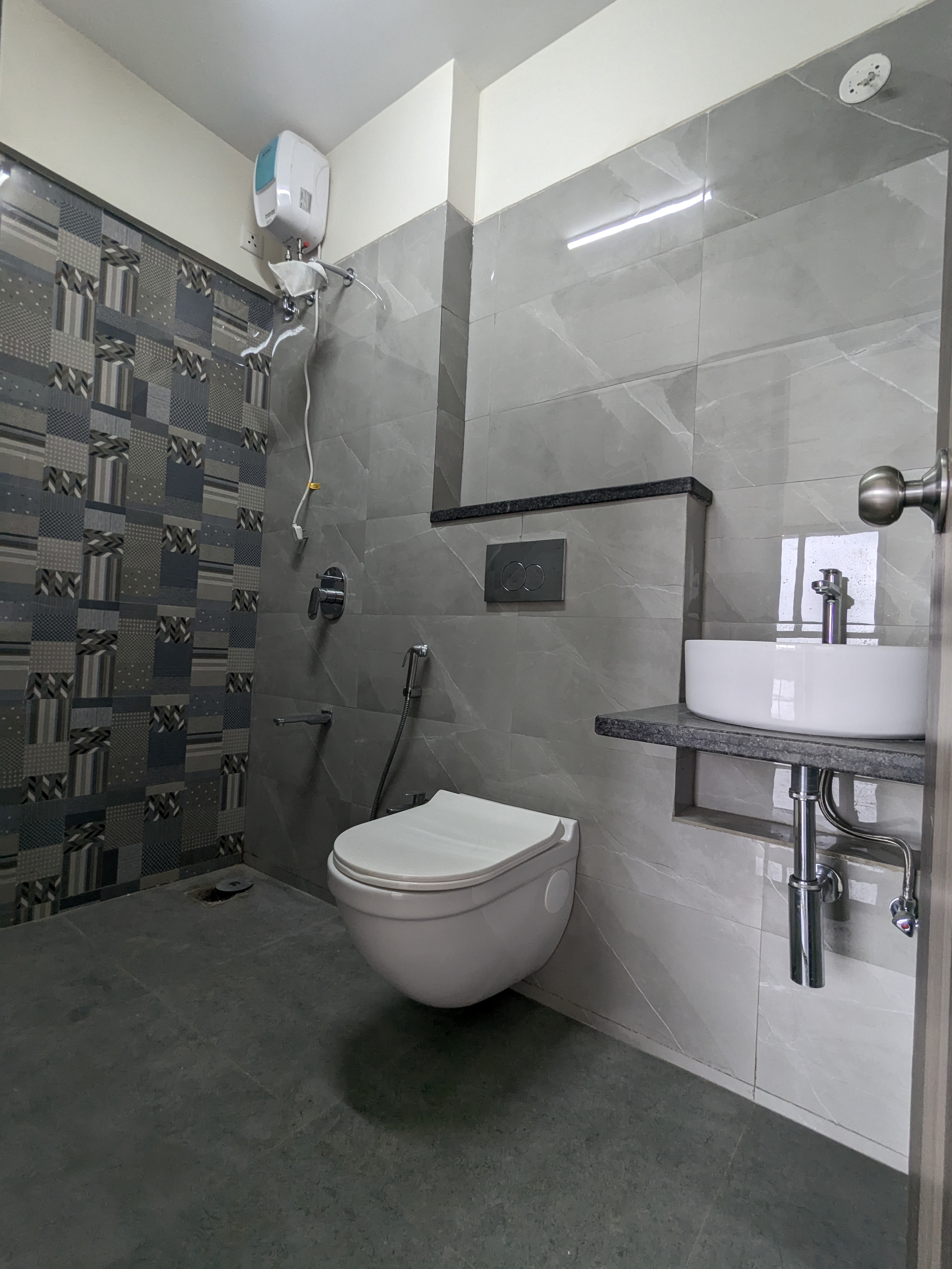 Bathroom in 2 BHK Apartment at Veena Smart Homes, Kandivali West – for Rent