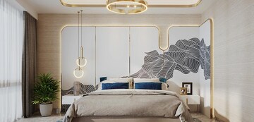 Bedroom in 3 BHK Apartment at Lodha World View, Worli – for Rent