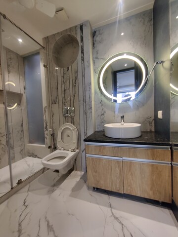 Bathroom in 4 BHK Builder Floor at Surya CGHS, Sector 43 – for Rent