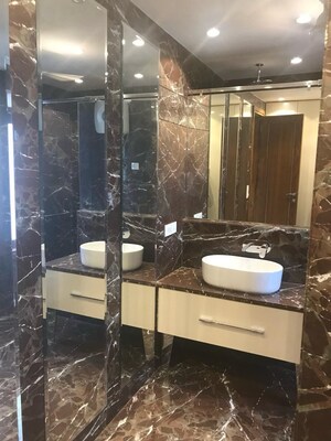 Bathroom in 3 BHK Apartment at Defence Colony – for Rent