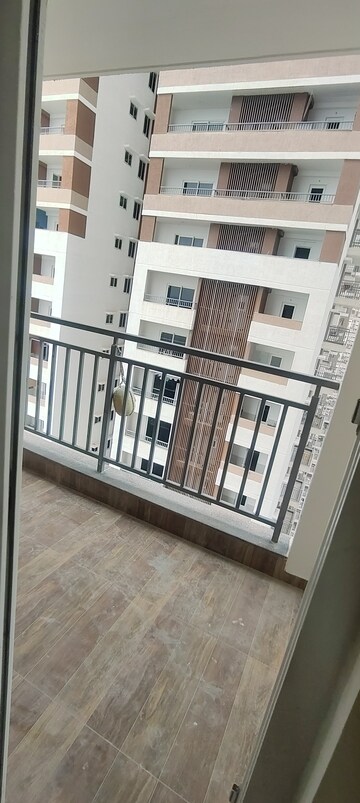 Balcony in 3 BHK Apartment at Rajapushpa Provincia, Narsingi – for Rent