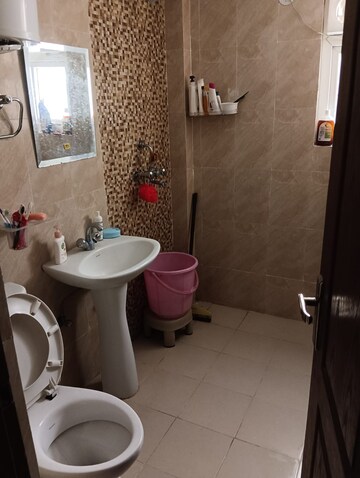 Bathroom in 3 BHK Apartment at Trident Embassy, Sector 1 Greater Noida – for Rent