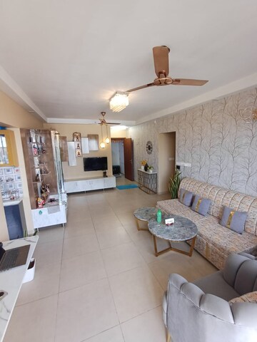 Living Room in 3 BHK Apartment at Bhartiya Nikoo Homes Phase 2, Thanisandra Main Road – for Sale