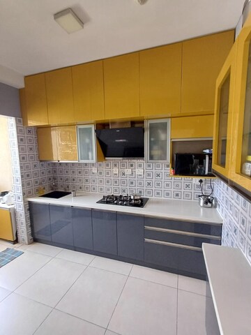 Kitchen in 3 BHK Apartment at Bhartiya Nikoo Homes Phase 2, Thanisandra Main Road – for Sale