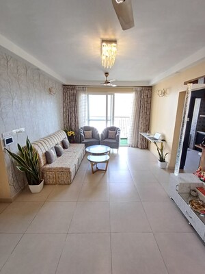 Living Room in 3 BHK Apartment at Bhartiya Nikoo Homes Phase 2, Thanisandra Main Road – for Sale