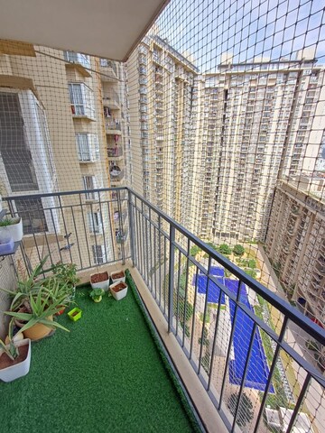 Balcony in 3 BHK Apartment at Bhartiya Nikoo Homes Phase 2, Thanisandra Main Road – for Sale