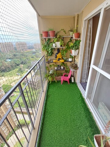 Balcony in 3 BHK Apartment at Bhartiya Nikoo Homes Phase 2, Thanisandra Main Road – for Sale