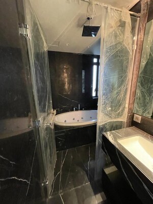 Bathroom in 4 BHK Apartment at Lodha Trump Tower, Worli – for Rent