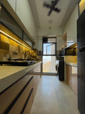 Kitchen in 2 BHK Apartment at Kanakia Rainforest, Andheri East – for Rent