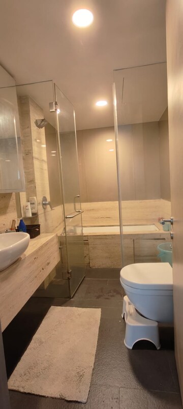 Bathroom in 3 BHK Apartment at Lodha Dioro, Wadala – for Rent