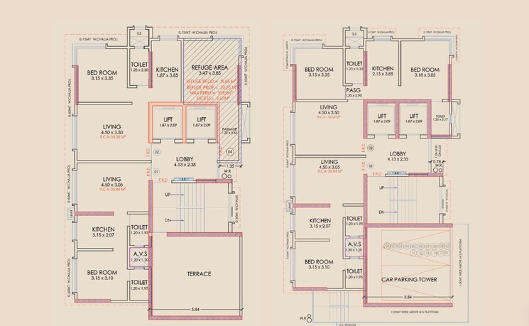 Floor Plan, brahma-aashirvad 2 Bedroom 605 Sq.Ft. Apartment In Borivali West Mumbai 9232796