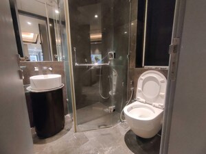 Bathroom in 4 BHK Apartment at Lodha Trump Tower, Worli – for Rent