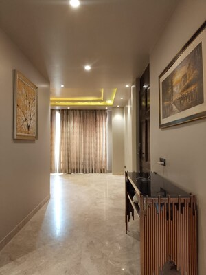 Living Room in 4 BHK Builder Floor at Vipul Square, Sushant Lok I – for Rent