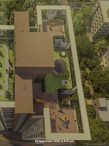 Balcony in 2 BHK Apartment at Panch Pakhadi – for Sale