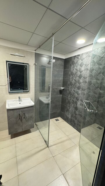 Bathroom in 3 BHK Apartment at Rajapushpa Eterna, Nanakramguda – for Rent