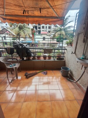 Terrace in 1 BHK Apartment at B. U. Bhandari  Planet Millenium, Pimple Saudagar – for Rent