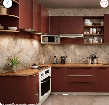 Kitchen in 3 BHK Apartment at Bund Garden – for Sale
