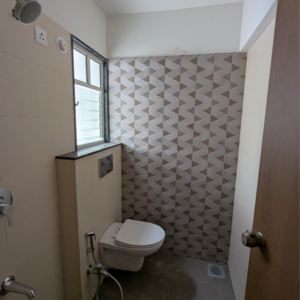 Bathroom in 2 BHK Apartment at Newton Homes Tathawade, Tathawade – for Rent