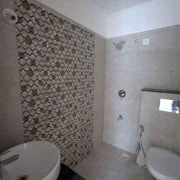 Bathroom in 2 BHK Apartment at Newton Homes Tathawade, Tathawade – for Rent