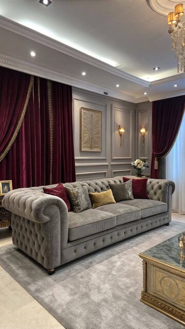 Living Room in 3 BHK Apartment at Mahavir Enclave 1 – for Sale