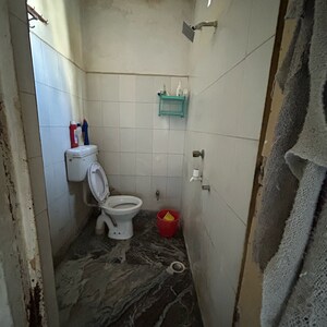 Bathroom in 1 BHK Builder Floor at Kotla Mubarakpur – for Rent