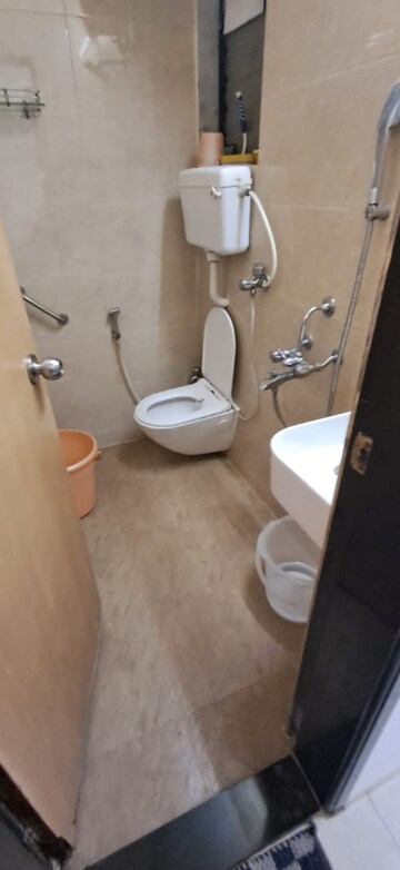 Bathroom in 4 BHK Apartment at Thakur Jewel Tower, Kandivali East – for Rent