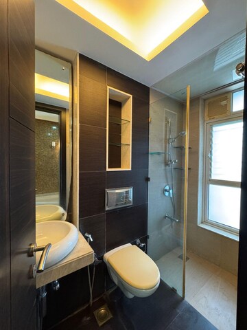 Living Room in 4 BHK Apartment at Raheja Atlantis, Lower Parel – for Rent