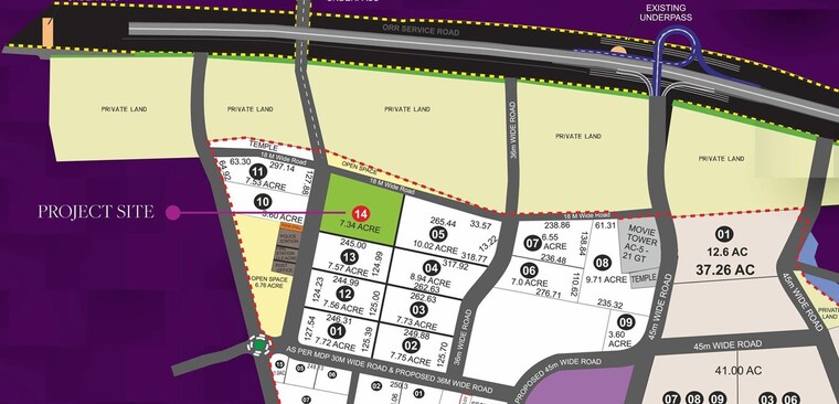 Map Location, ghr-the-cascades-neopolis 3 Bedroom 3390 Sq.Ft. Apartment In Kokapet Hyderabad 9233426