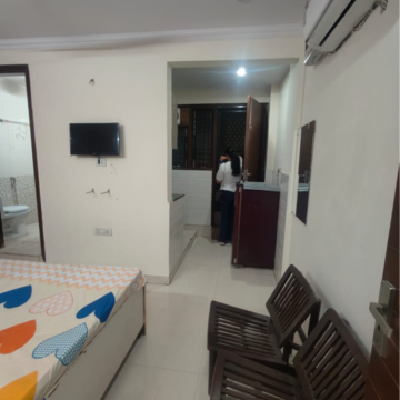 Bedroom in 1 BHK Builder Floor at Malviya Nagar – for Rent