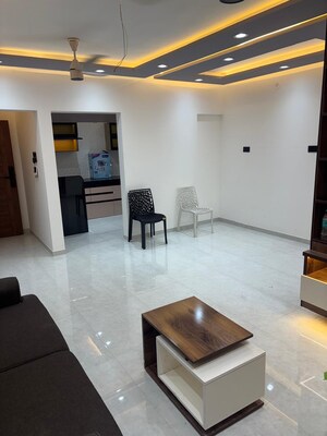 Living Room in 2 BHK Apartment at Goel Ganga Constella, Kharadi – for Rent