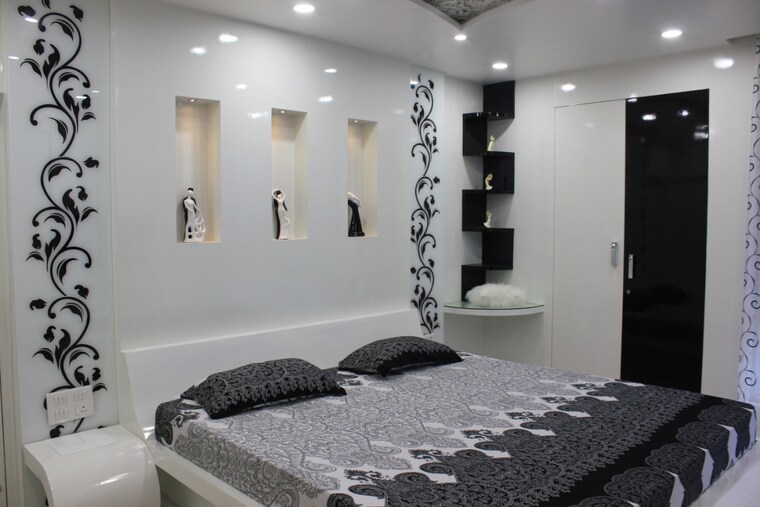 Bedroom, meenakshi-sky-lounge 4 Bedroom 2680 Sq.Ft. Apartment In Kothaguda Hyderabad 9233460