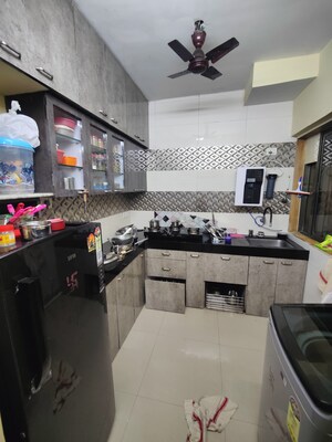 Kitchen in 1.5 BHK Apartment at Runwal Garden City, Balkum Pada – for Sale