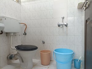 Bathroom in 1 BHK Apartment at Ramesh Hermes Heritage Phase 2, Shastrinagar – for Rent