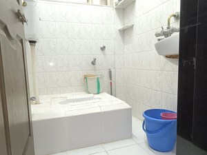Bathroom in 1 BHK Apartment at Ramesh Hermes Heritage Phase 2, Shastrinagar – for Rent