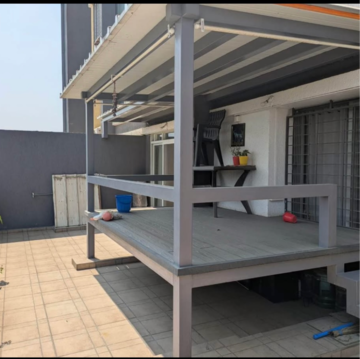 Terrace in 2 BHK Apartment at Kohinoor Zen Estate, Santipur – for Rent