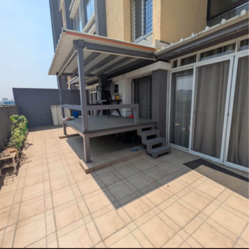 Terrace in 2 BHK Apartment at Kohinoor Zen Estate, Santipur – for Rent