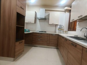 Kitchen in 3 BHK Builder Floor at Panchsheel Enclave – for Rent