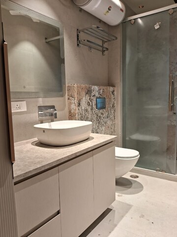 Bathroom in 3 BHK Builder Floor at Sarvodaya Enclave – for Rent