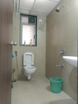 Bathroom in 1 BHK Apartment at Runwal Eirene, Balkum Pada – for Rent