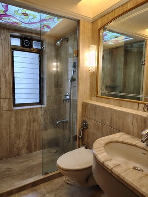 Bathroom in 2 BHK Apartment at Laxmi Niwas Khar West, Khar West – for Rent