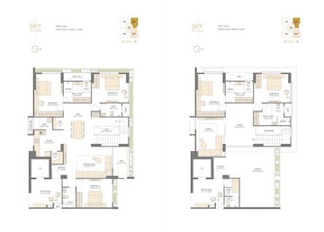 Floor Plan in 4 BHK Builder Floor at Thaltej Shilaj Road – for Sale