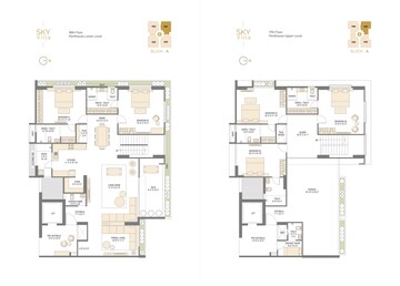 Floor Plan in 4 BHK Builder Floor at Thaltej Shilaj Road – for Sale