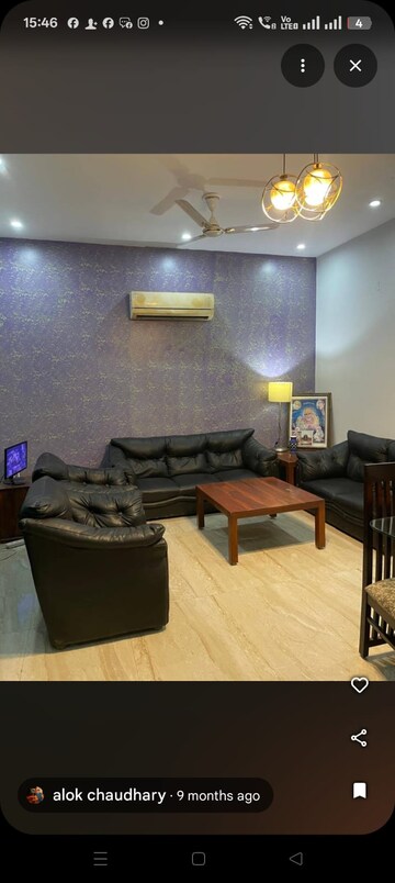 Living Room in 3 BHK Independent House at Eros Sampoornam, Sector 2 Greater Noida – for Rent