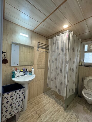 Bathroom in 1 RK Apartment at Prestige High Fields, Gachibowli – for Rent