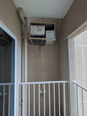 Balcony in 1 BHK Apartment at Godrej Green Vistas, Mahalunge – for Rent