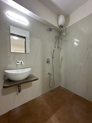 Bathroom in 1 BHK Apartment at Platinum 53 West, Andheri West – for Rent