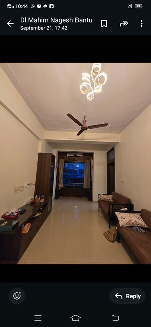 Living Room in 1.5 BHK Apartment at Hind Mansion Apartments, Mahim West – for Rent