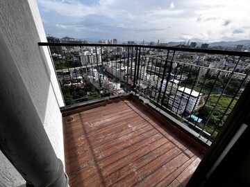 Balcony in 3 BHK Apartment at Rahul Aston, Hinjewadi – for Rent