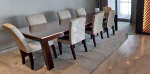 Dining area in 4 BHK Apartment at Lodha World Crest, Worli – for Rent