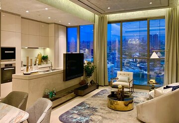 Living Room in 5 BHK Apartment at Rustomjee Crown, Prabhadevi – for Rent